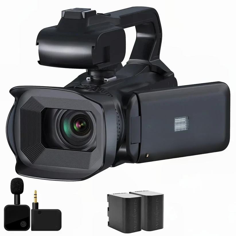 4K UHD Camcorder with 18X Zoom and Rotating Touchscreen - Lenila