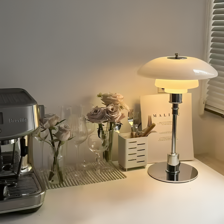 Dimmable Round Table Lamp Modern Design - Lenila