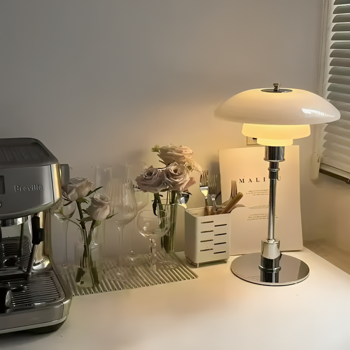 Dimmable Round Table Lamp Modern Design - Lenila