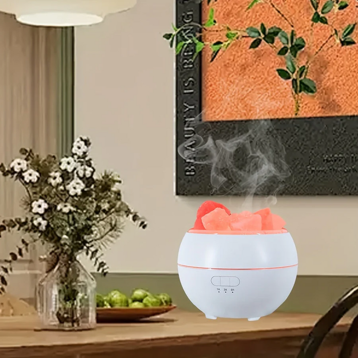 Essential Oil Diffuser with Salt Lamp Feature