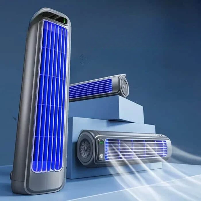 Portable Mobile Fan Compact Lightweight Indoor Outdoor Use