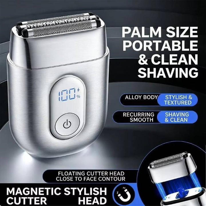 Mens Travel Foil Shaver Floating Blades Waterproof IPX7