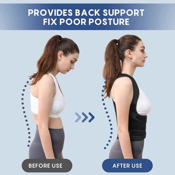 Posture Corrector Brace Full Back Support Adjustable Fit