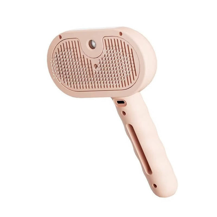Pet Hair Steam Brush Self-Cleaning Grooming Tool