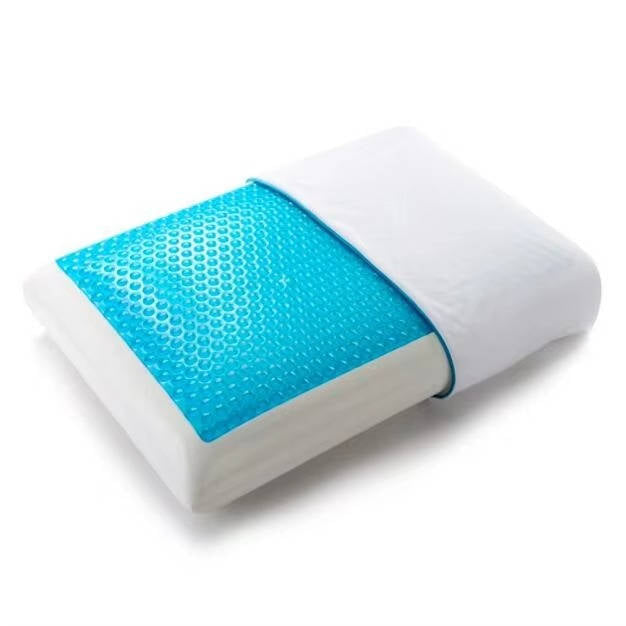 Ergonomic Cooling Gel Memory Foam Pillow Contoured Neck Support