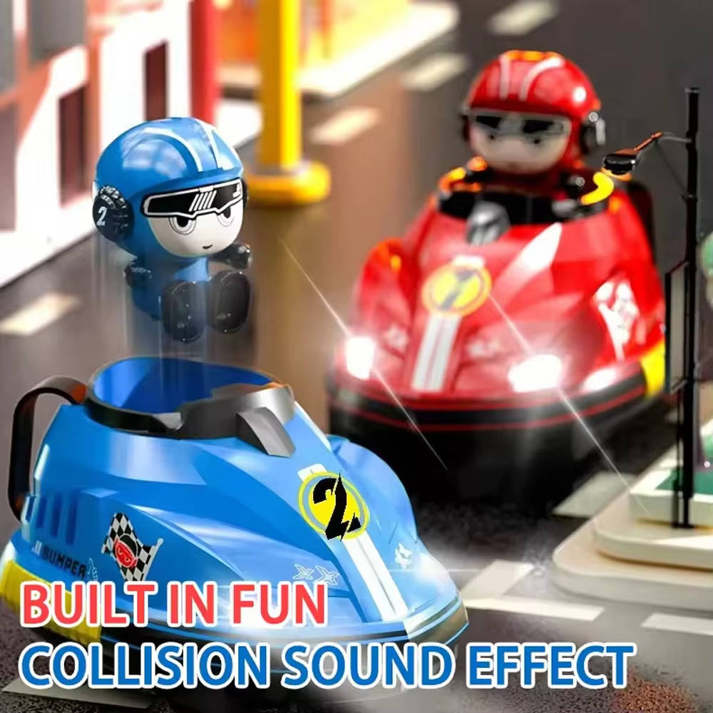 Kids Remote Control Bumper Cars with Ejecting Drivers Set