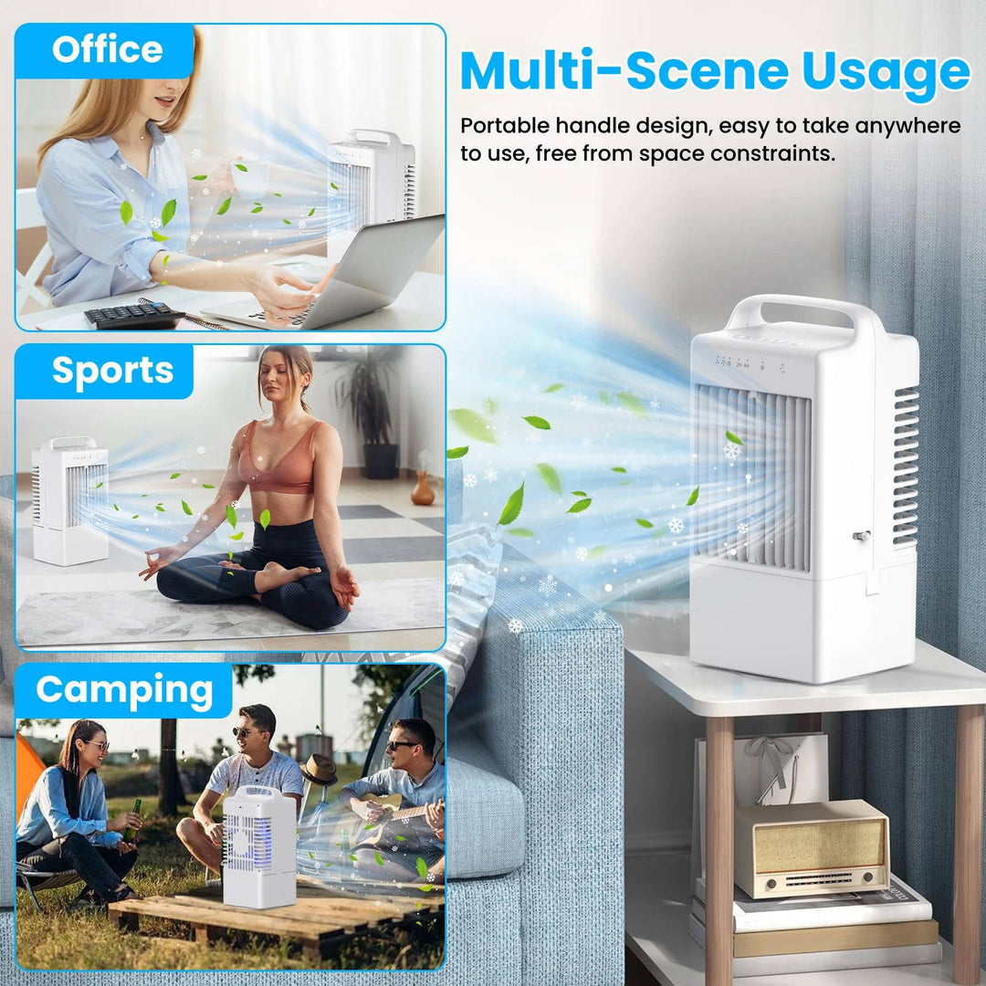 Personal USB Air Cooling Fan Mini Desktop with Adjustable Speeds and
