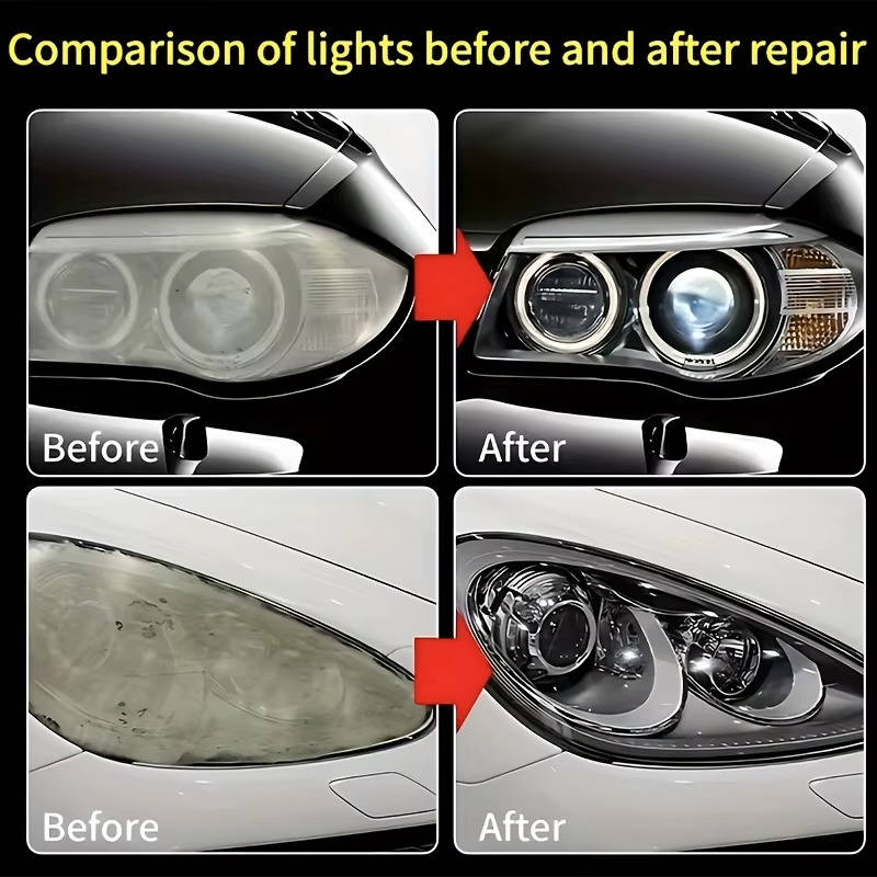 Headlight Restoration Repair Kit Instant Clear No Polishing Required