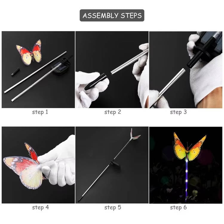 Outdoor Solar Garden Stake Lights Waterproof LED Color Changing