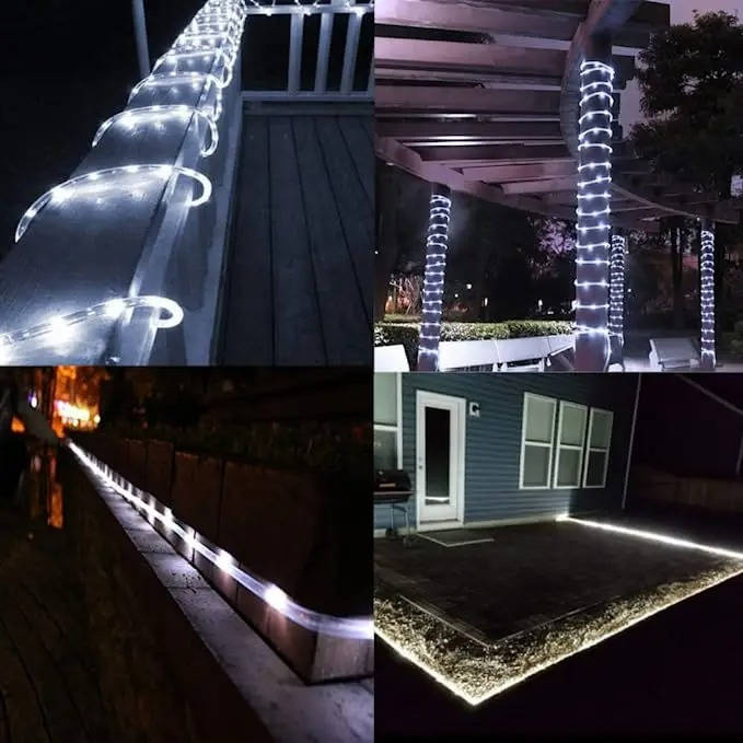 Outdoor String Lights for Garden Tree and Fence