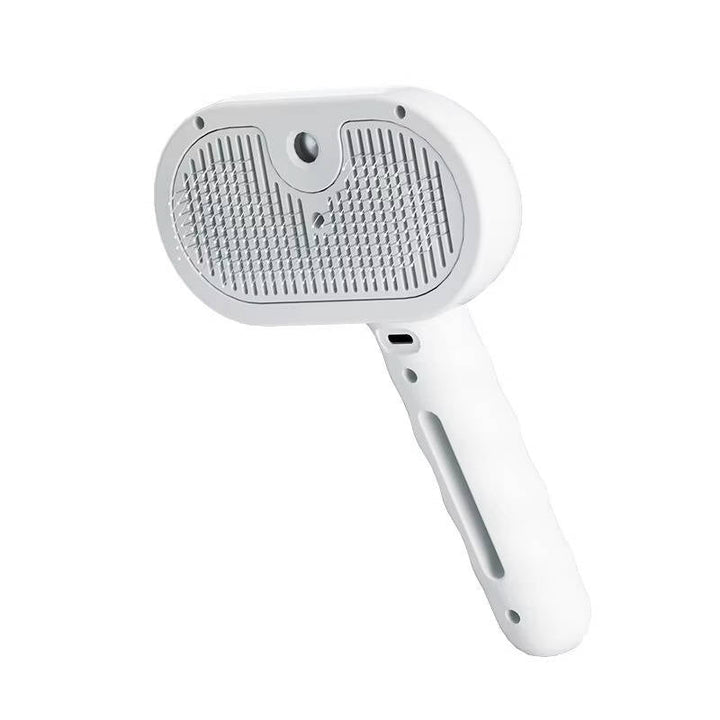 Pet Hair Steam Brush Self-Cleaning Grooming Tool
