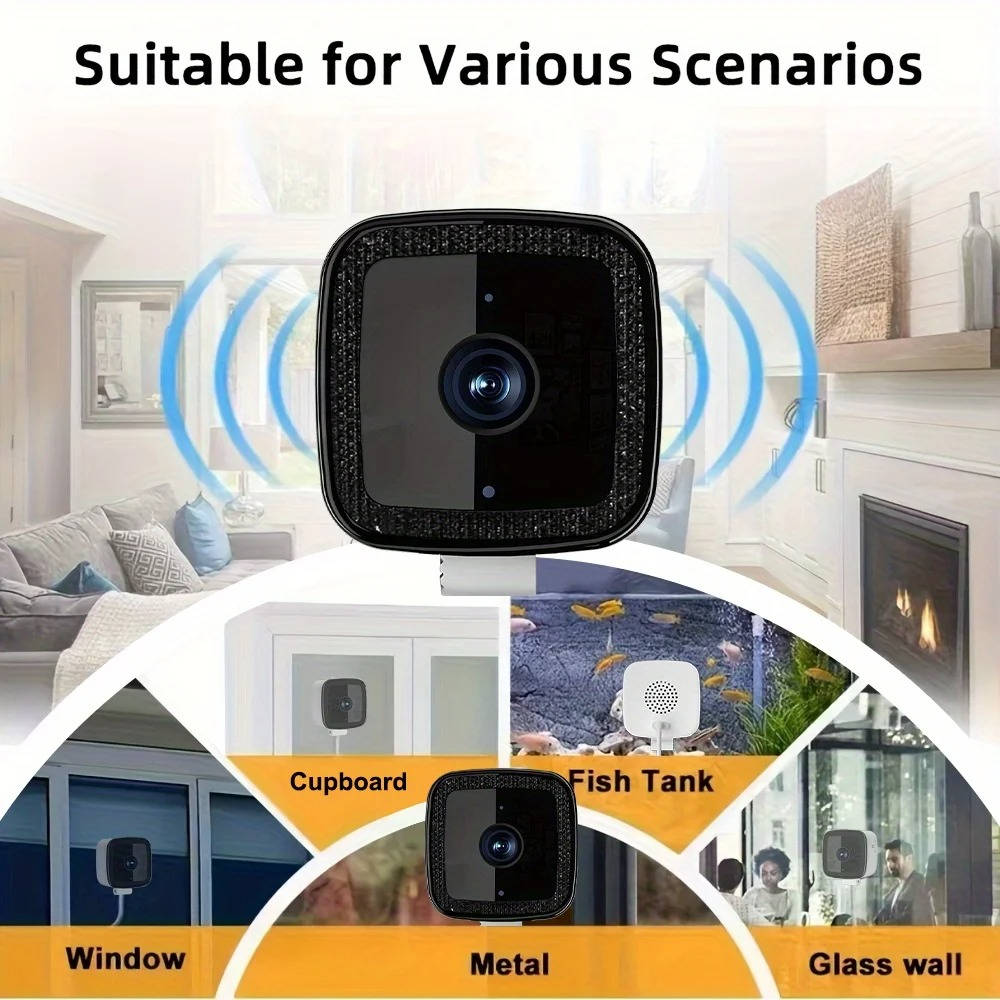 Indoor Wi-Fi Security Camera with Night Vision Two-Way Audio