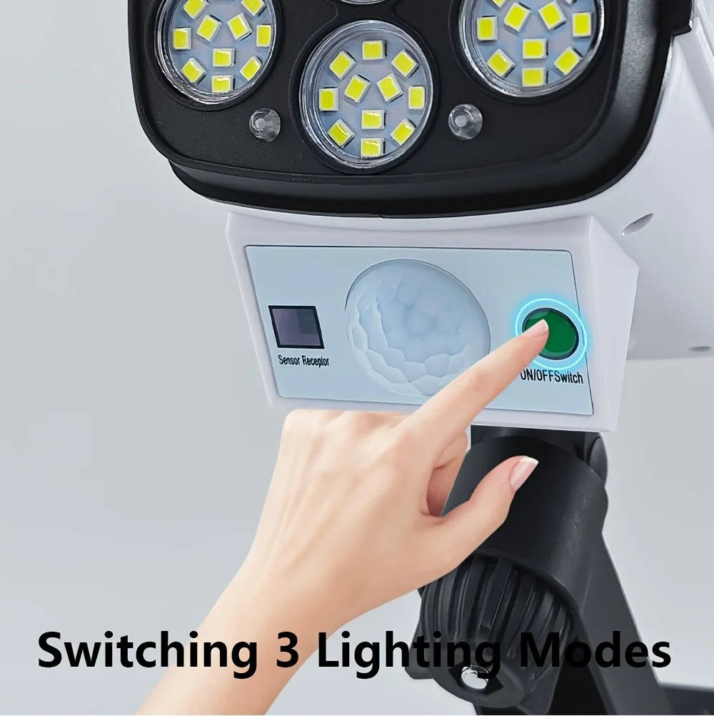 Wireless LED Solar Motion Sensor Floodlight Outdoor Waterproof IP65