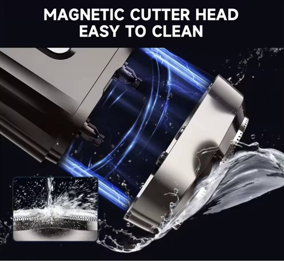 Mens Electric Shaver Mini Magnetic Compact Design