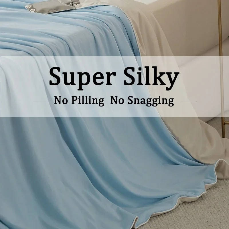 Cooling Blanket Ice Silk Lightweight Summer Comforter