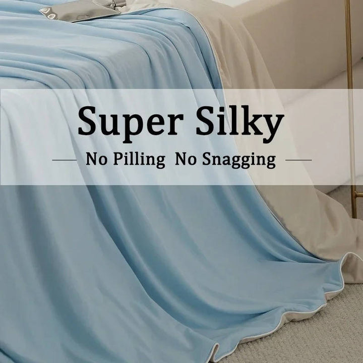 Cooling Blanket Ice Silk Lightweight Summer Comforter