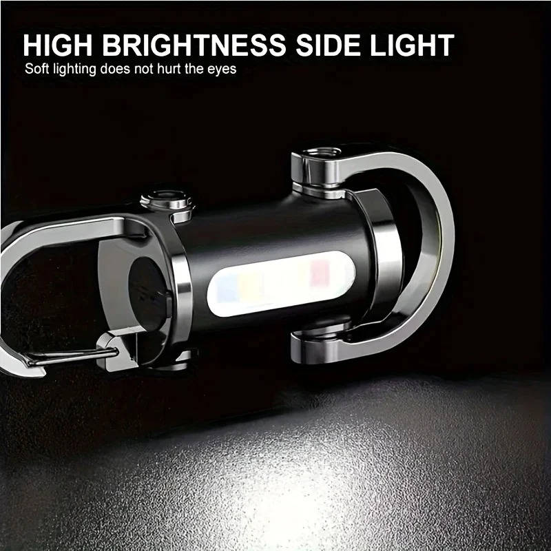 Rechargeable Keychain Flashlight Portable Compact