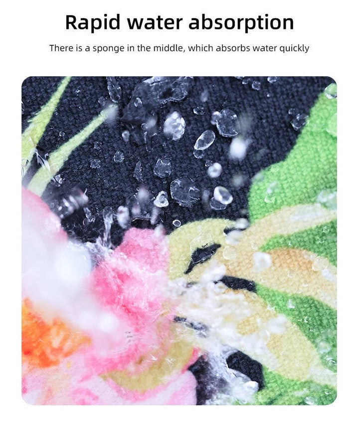 Multi-Purpose Absorbent Sponge Mat for Kitchen and Bathroom