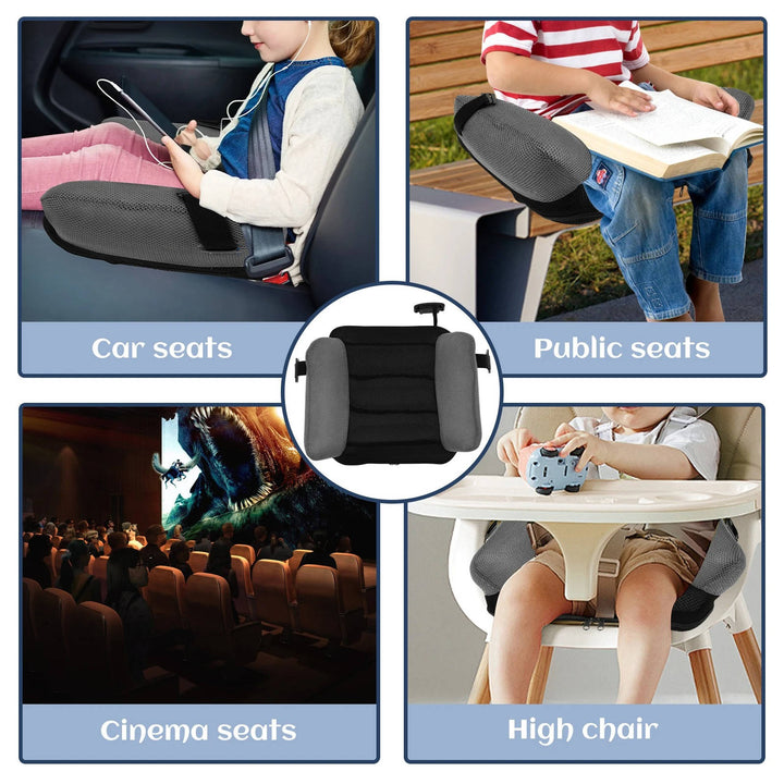 Kids Inflatable Car Booster Seat Cushion Portable Adjustable