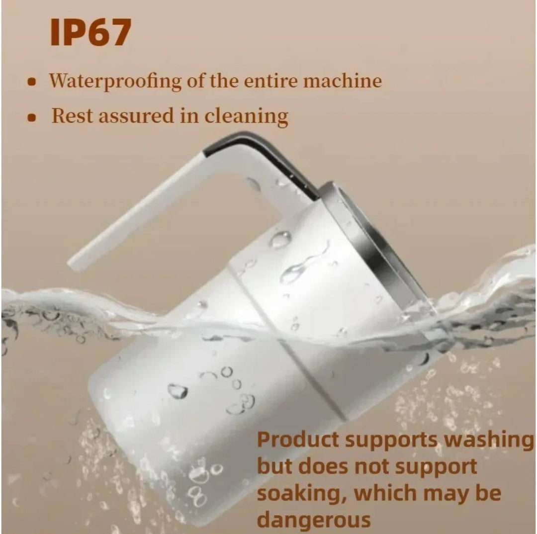 USB Rechargeable Heated Travel Coffee Mug Self-Mixing Waterproof