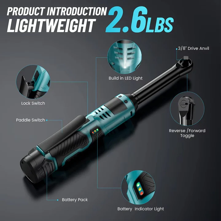 Electric Ratchet Wrench Cordless Power Tool