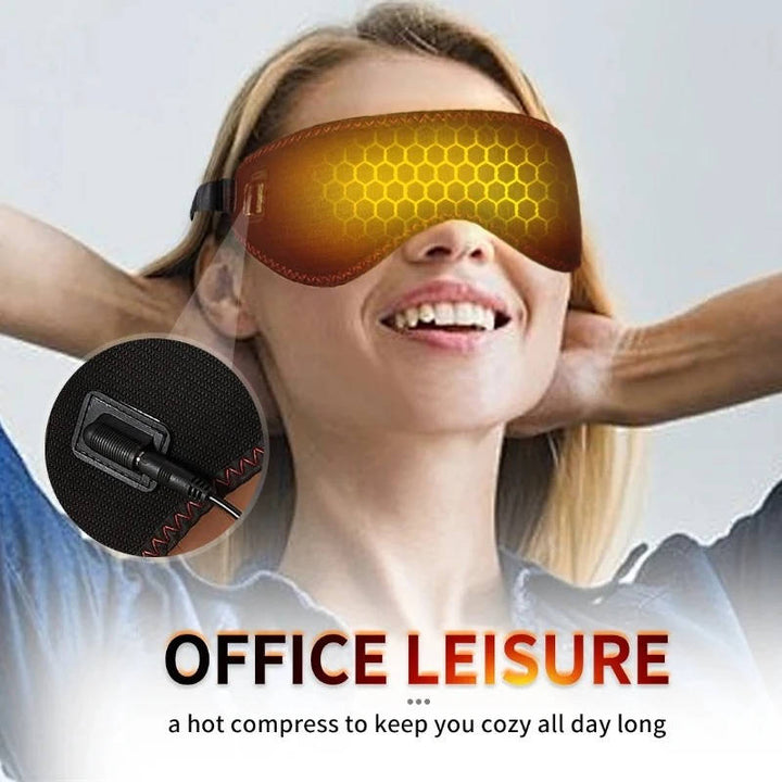 Heated Eye Mask with Adjustable Heat Levels for Dry Eyes and