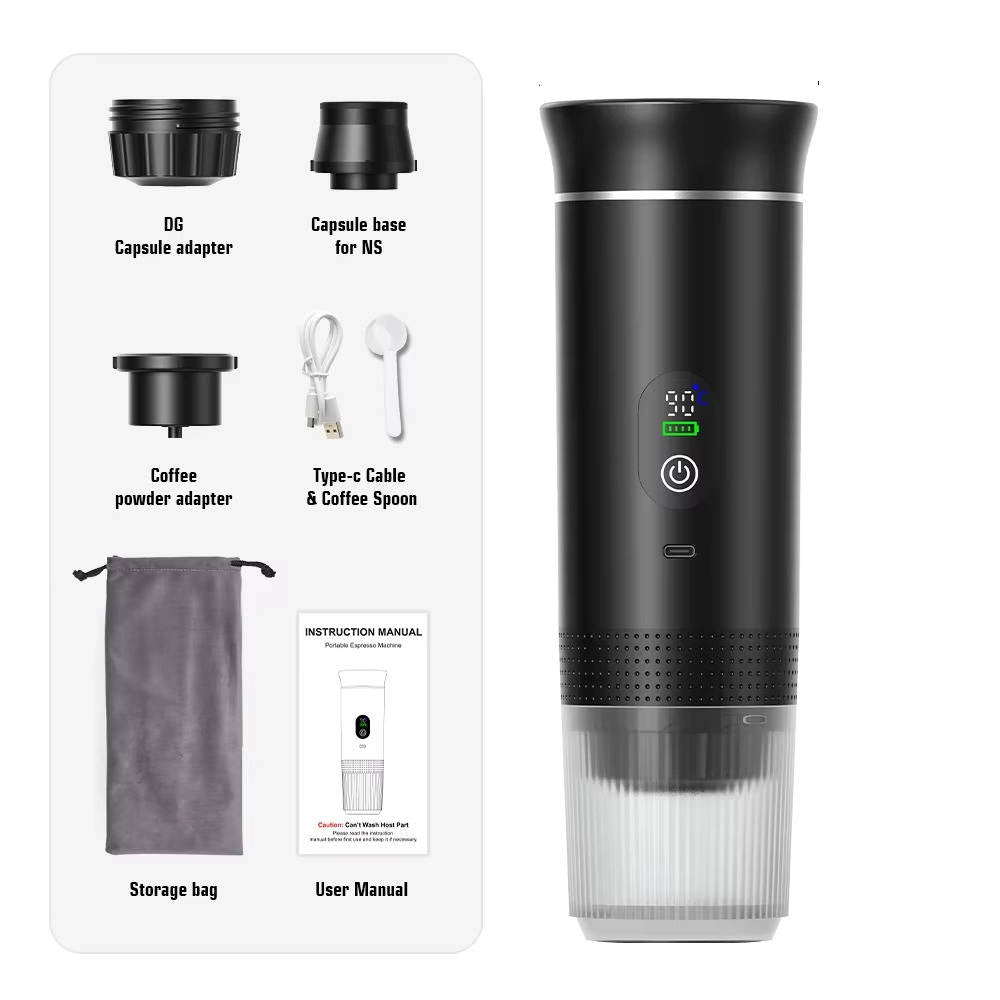 Portable Coffee Machine Compact Espresso Maker for Home and Car