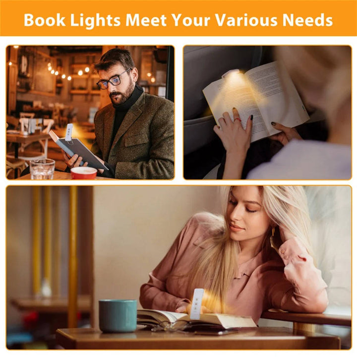 USB Rechargeable Clip-On Mini LED Reading Lamp with Timer