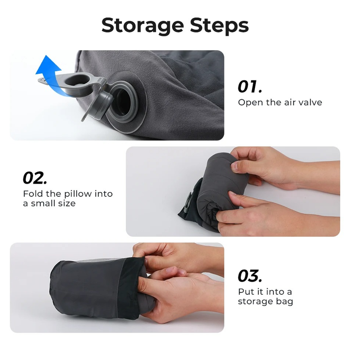 Inflatable Camping Pillow Lightweight Portable Design