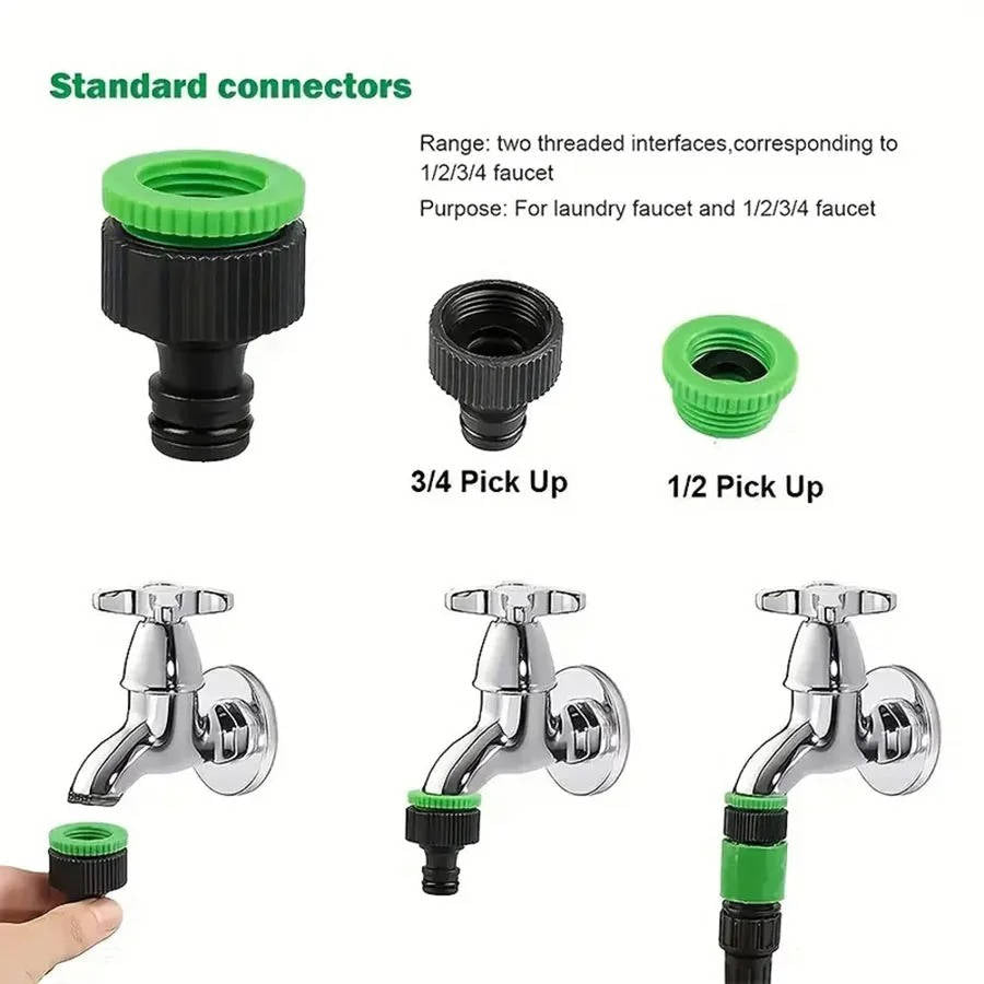 Expandable Garden Hose Durable Flexible Lightweight