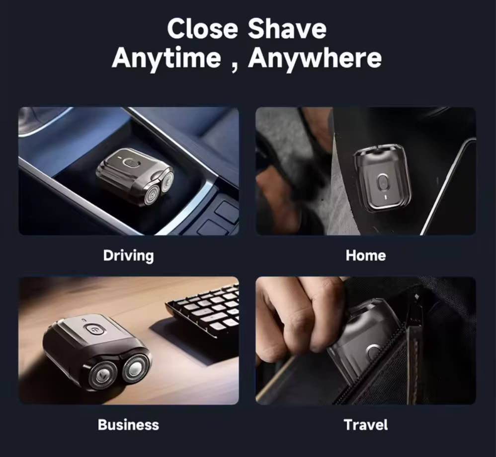 Mens Electric Shaver Mini Magnetic Compact Design