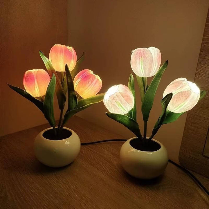 LED Mood Lamp with Vase Color Changing Ambient Table