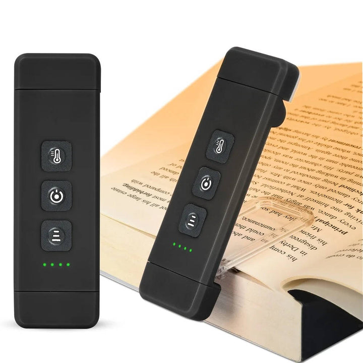 USB Rechargeable Clip-On Mini LED Reading Lamp with Timer