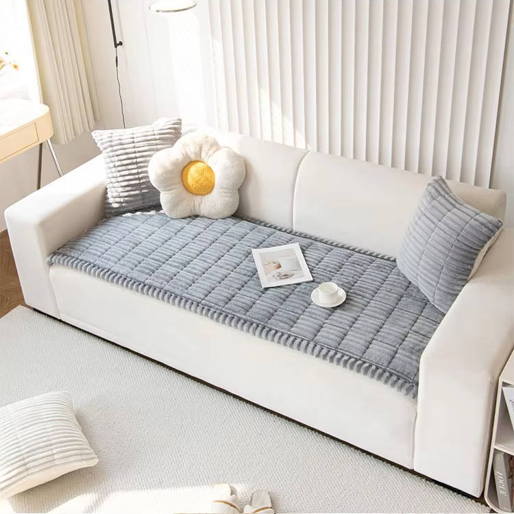 Pet Couch Cover Soft Fuzzy Non-Slip Washable Furniture Protector