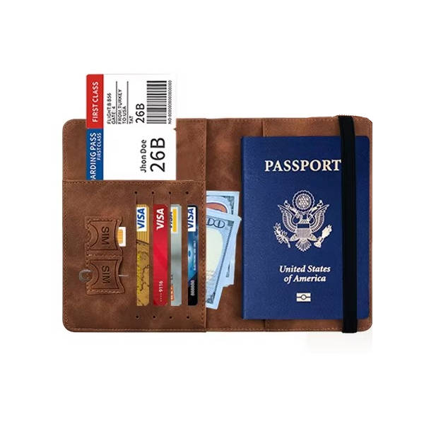 Passport Holder Travel Wallet Slim Design