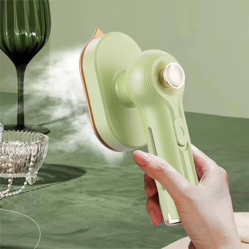 Travel Garment Steamer Rotating Handle Fast Heat Visible Tank