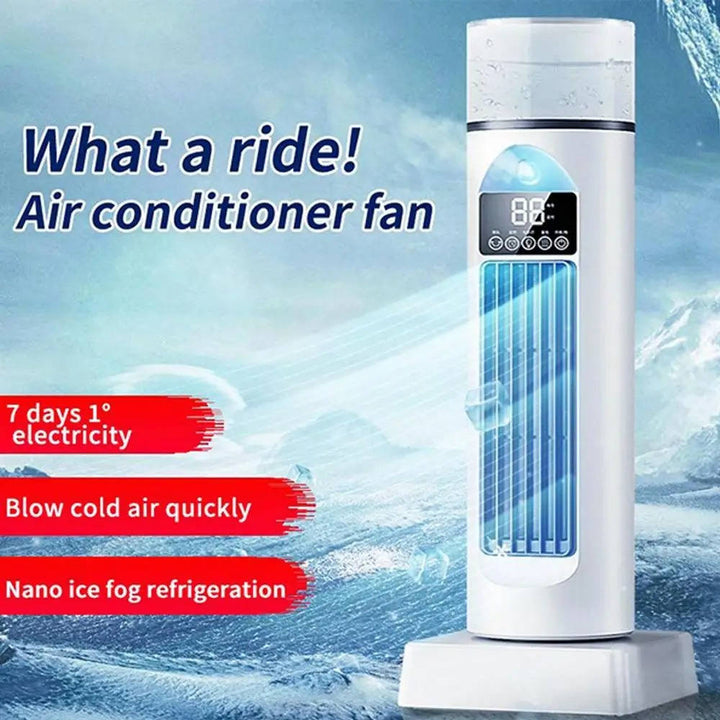 Portable Air Conditioner Bladeless Tower Fan with Water Tank and