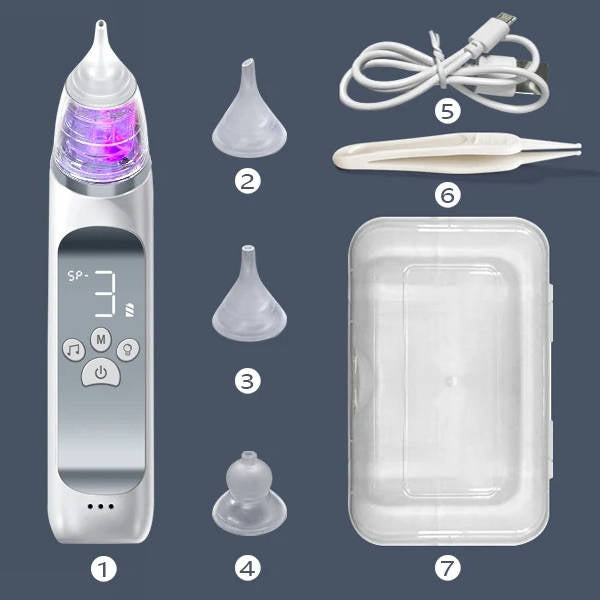 Electric Baby Nasal Aspirator Rechargeable Suction with Music