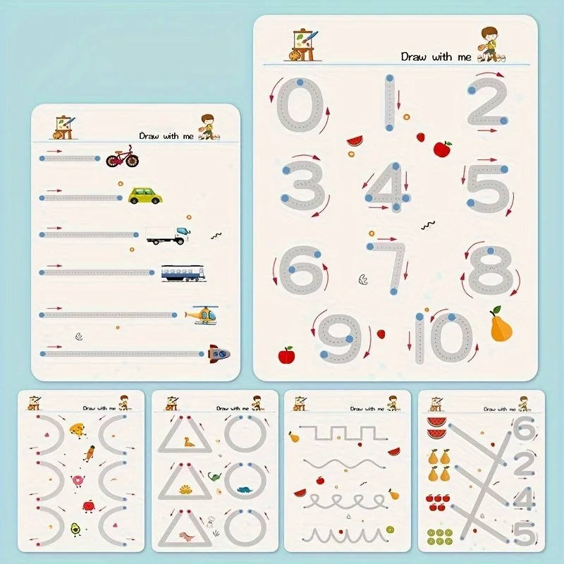 Toddler Writing Worksheets Book Educational Practice