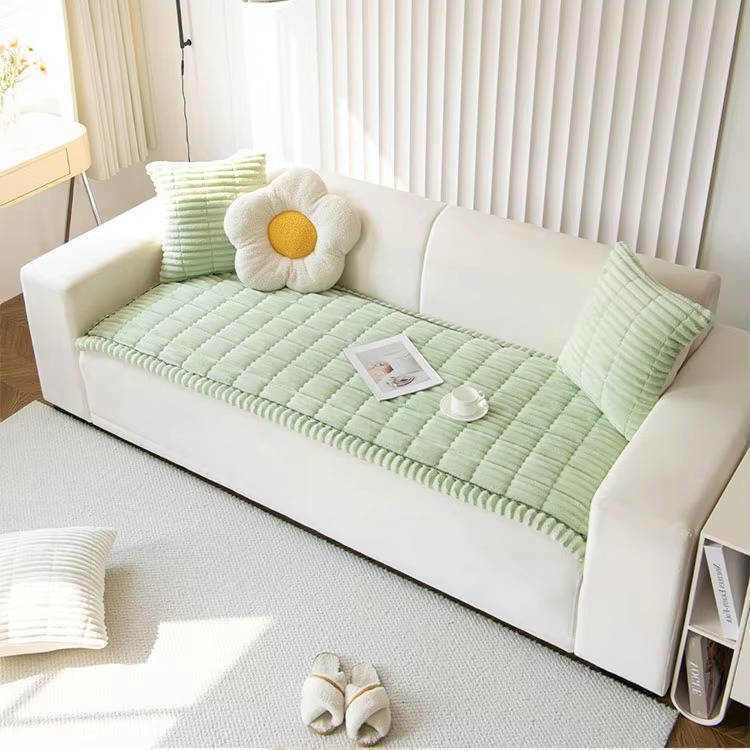 Pet Couch Cover Soft Fuzzy Non-Slip Washable Furniture Protector