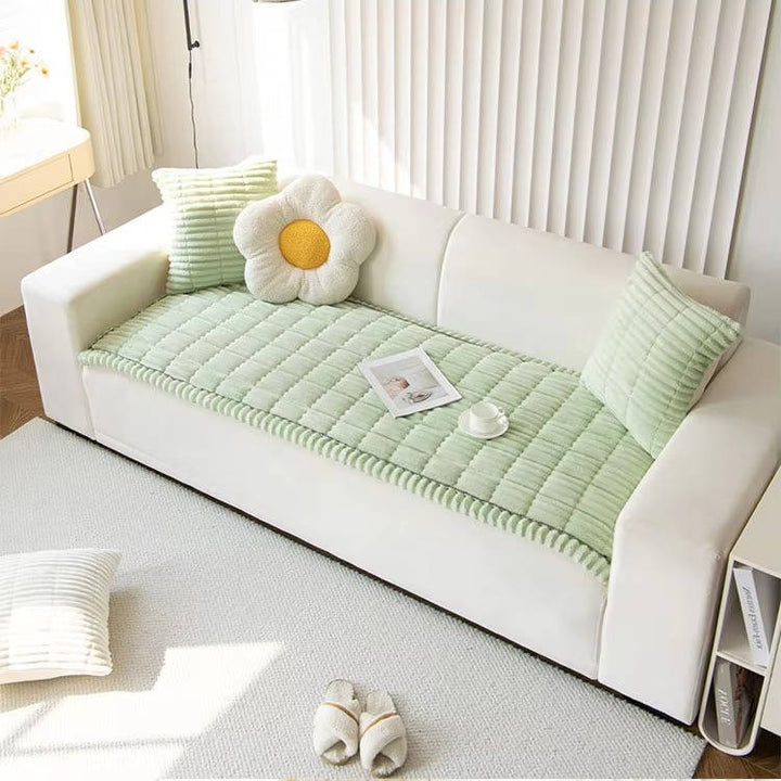 Pet Couch Cover Soft Fuzzy Non-Slip Washable Furniture Protector