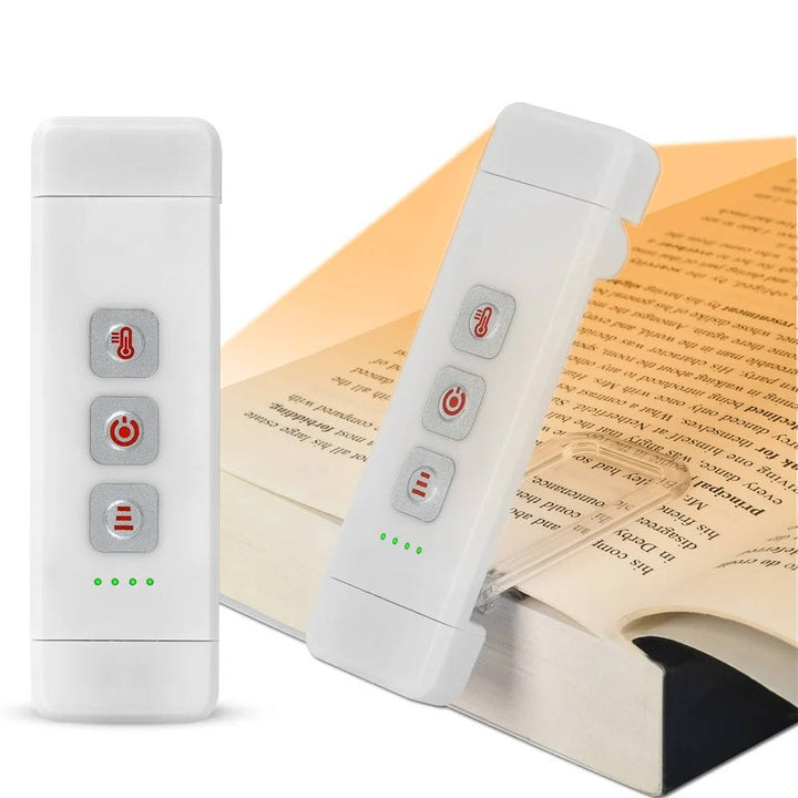 USB Rechargeable Clip-On Mini LED Reading Lamp with Timer