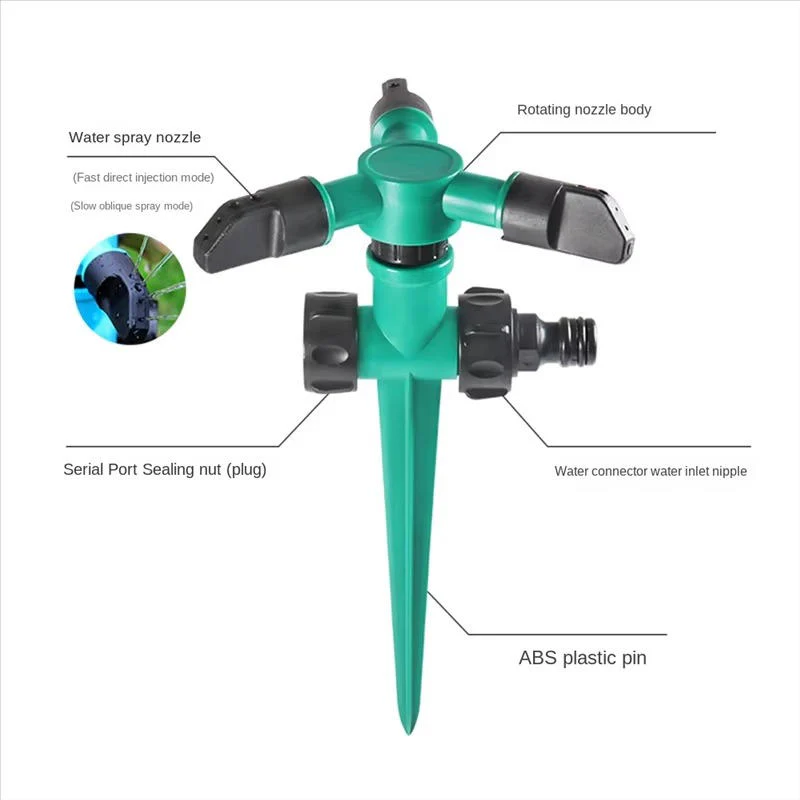 Garden Sprinkler System Set with Adjustable Nozzles