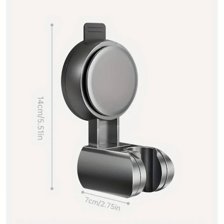 Universal Shower Head Holder Adhesive Mount No-Drill Installation