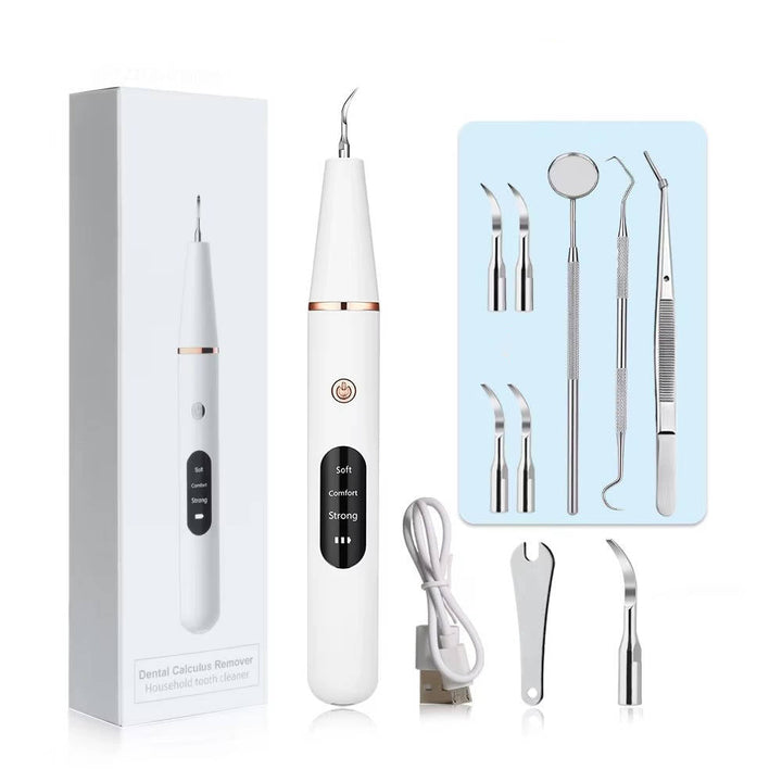 Electric Dental Calculus Remover Kit Adjustable Modes with LED