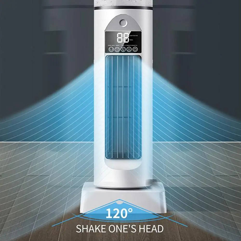 Portable Air Conditioner Bladeless Tower Fan with Water Tank and