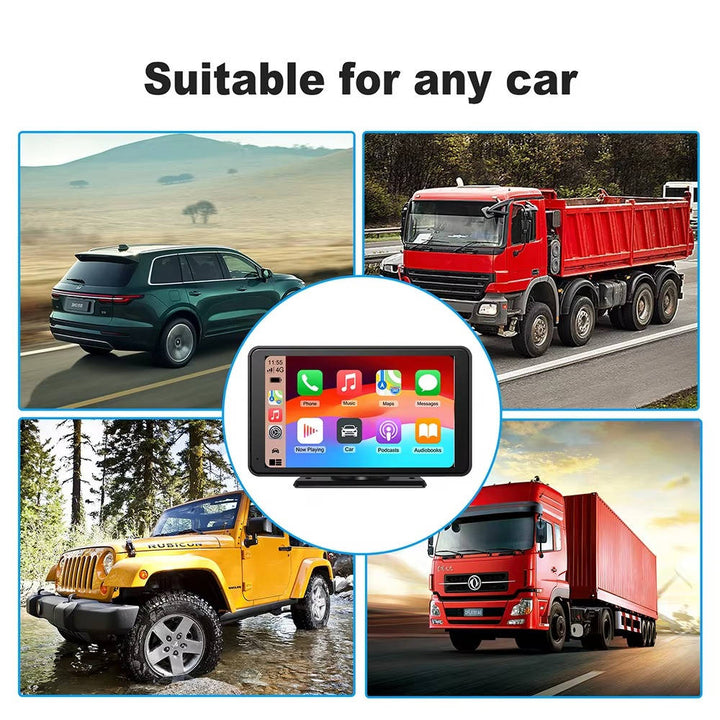 Portable Wireless CarPlay Touchscreen Compatible with iPhone and