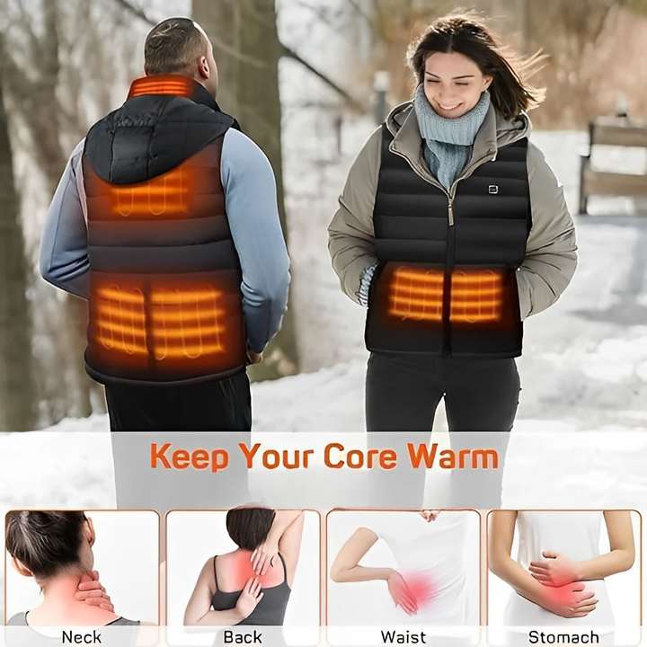 Heated Vest Electric Adjustable Fit