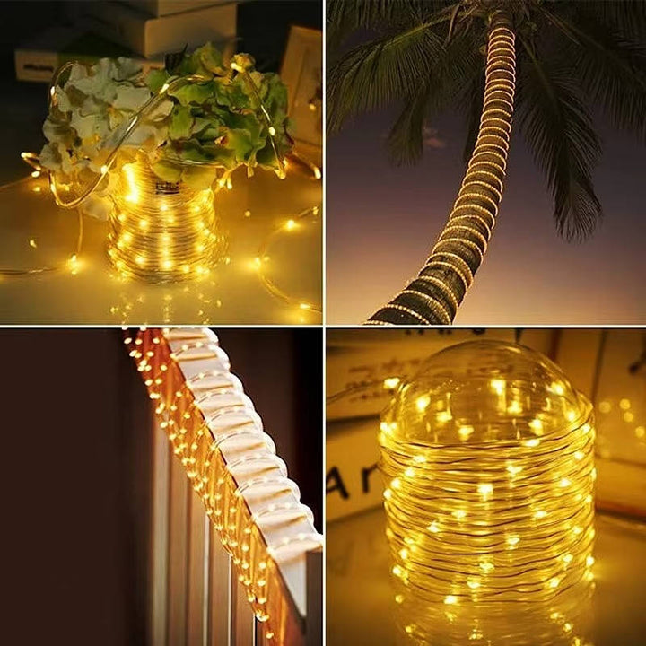 Outdoor String Lights for Garden Tree and Fence