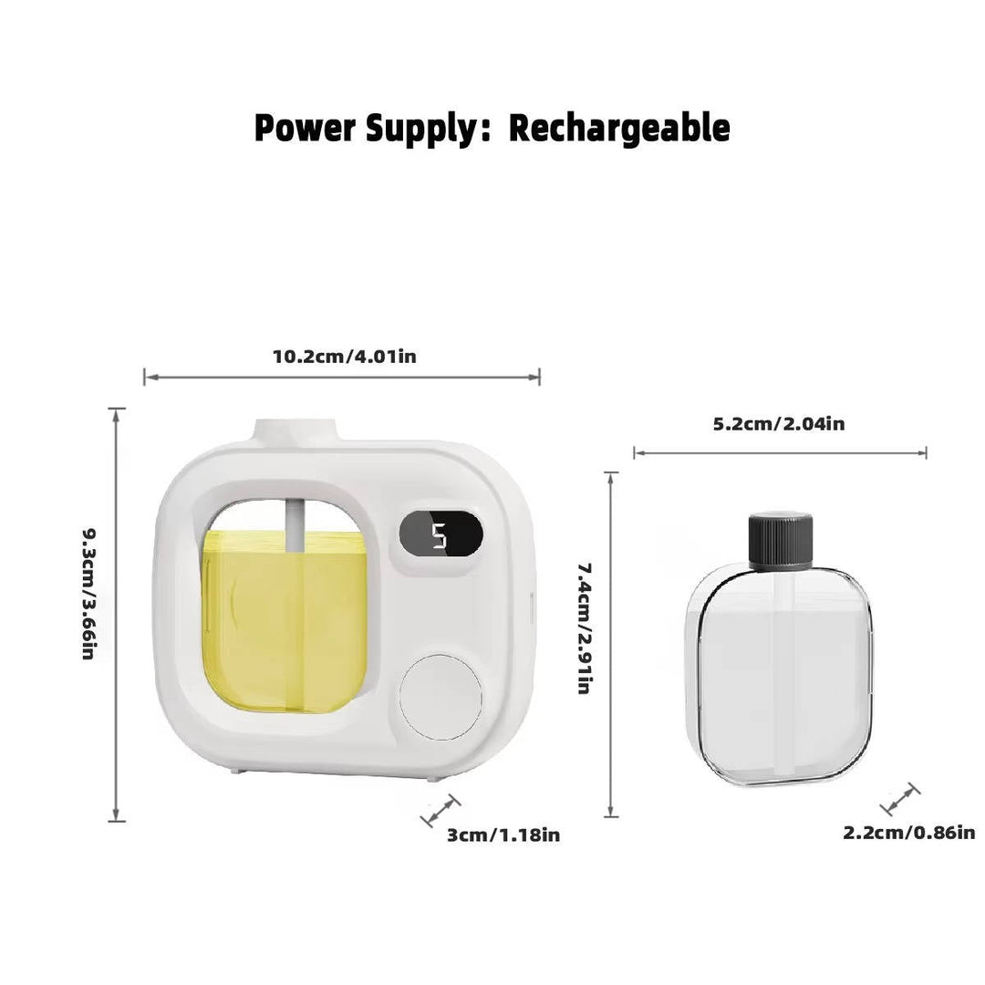 Automatic Wall-Mounted Air Freshener with Aroma Oil Smart Sensor